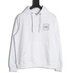 Burberry chest silicone square logo hooded sweatshirt