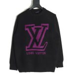 Louis Vuitton flocked logo crewneck sweater TSK1