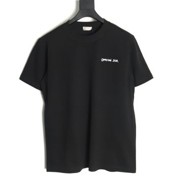 Dior cursive embroidered letters short-sleeved T-shirt TSK4