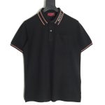 Gucci Neck Lettering Short Sleeve Polo Shirt TSK1