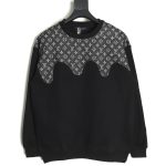Louis Vuitton monogram stitching round neck long-sleeved T-shirt