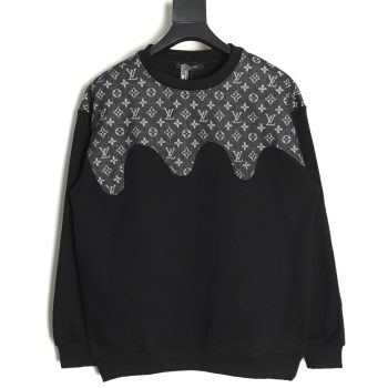 Louis Vuitton monogram stitching round neck long-sleeved T-shirt