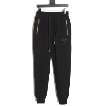 Chrome Hearts Leather Cross Logo Trousers