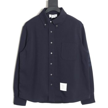 Thom Browne patchwork contrast shirt jacket TSK1