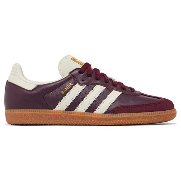 Adidas Samba OG Maroon Gold Metallic