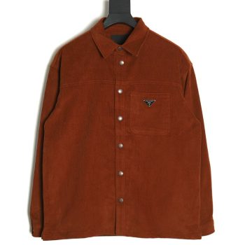 Prada Corduroy Long Sleeve Jacket