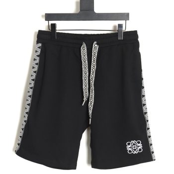 Loewe colorblock webbing logo embroidered shorts