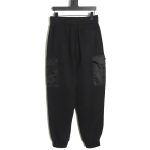 Prada triangle logo iron plate cotton cargo trousers