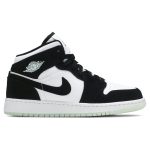 AIR JORDAN 1 MID SE GS 'GLOW IN THE DARK PANDA'