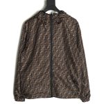 Fendi monogram FF full print double-sided windbreaker zipper jacket