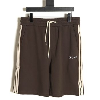 Celine 24ss classic embroidered ribbon shorts