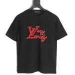 Louis Vuitton Pearl Slogan Print Short Sleeves TSK1