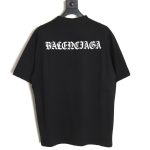 Balenciaga 24SS new Sanskrit back destruction short-sleeved T-shirt