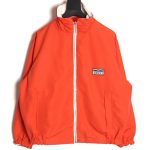 Gucci Red and Green Web Double-sided Windbreaker Hooded Jacket