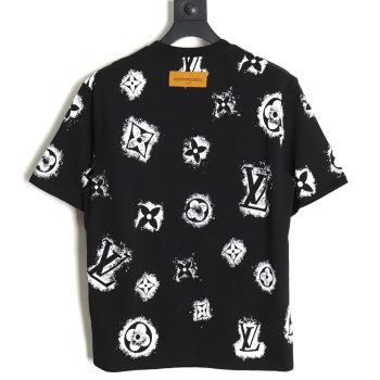 Louis Vuitton LV full logo printed short sleeves