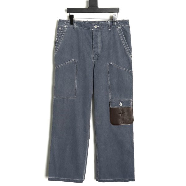 Dior x Stone island co-branded pocket denim trousers