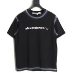Alexander Wang Washed Lettering LOGO Short Sleeve T-Shirt TSK1