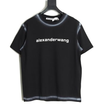 Alexander Wang Washed Lettering LOGO Short Sleeve T-Shirt TSK1
