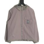 Dior patchwork letter embroidery hooded trench coat