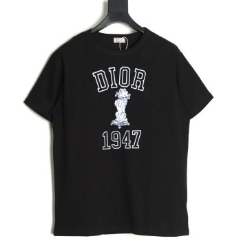 Dior Bobby embroidered cotton slub jersey T-shirt