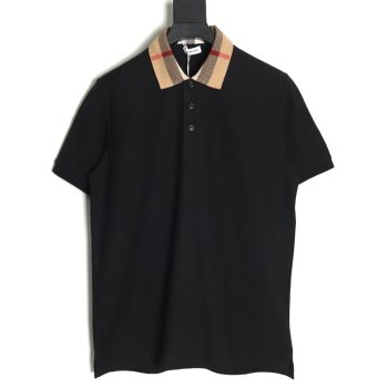 Burberry Classic Collar Check Short Sleeve Polo Shirt TSK4