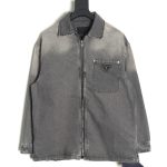 Prada Denim Zip-Up Jacket