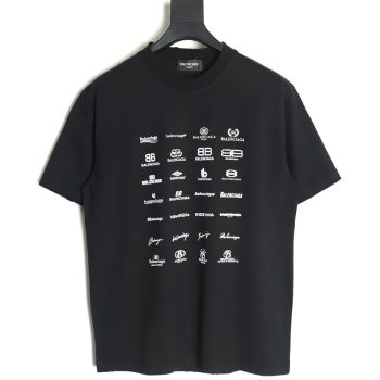 Balenciaga multilingual print short-sleeved T-shirt TSK1