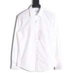 Burberry 22ss cuff plaid embroidered small logo shirt
