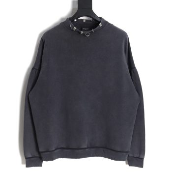 Balenciaga 24SS patchwork hooded fake two-piece shirt jacket