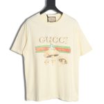 Gucci classic letter logo mushroom print T-shirt
