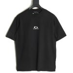 Balenciaga Chest Lettering Logo Embroidered Short Sleeve T-Shirt