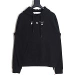 OWOFF WHITEOFF-WHITE OW red and gray melted arrow hoodie