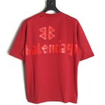Balenciaga Tape Print Short Sleeve T-Shirt TSK1