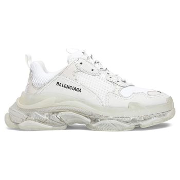 BALENCIAGA TRIPLE S 'CLEAR SOLE - WHITE'