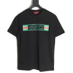 Gucci hollow letter logo print short sleeve