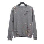 Dior handmade splash-ink sweatshirt