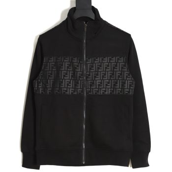 Fendi 23Fw double F presbyopic patchwork zipper jacket