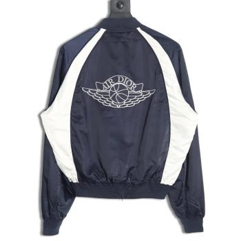 Dior & Air Jordan joint model flying wings embroidered flight jacket