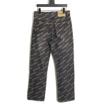 Balenciaga classic barrage print denim trousers TSK1