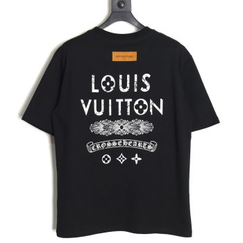 LV Chrome Hearts co-branded letter print short-sleeve