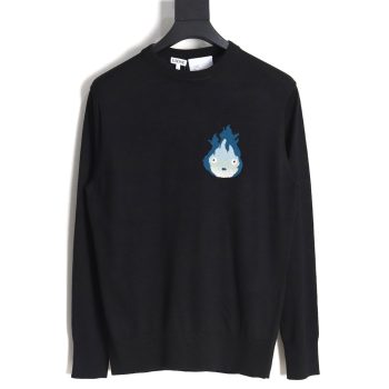Loewe little flame knitted bottoming sweater