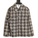 Louis Vuitton plaid denim long-sleeved shirt jacket