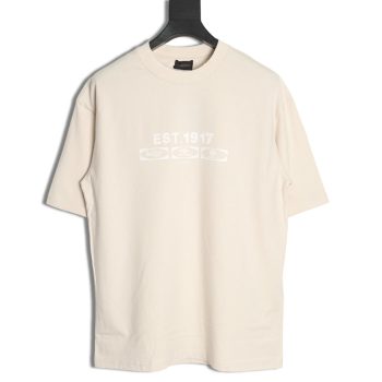 Balenciaga EST.1917 Simple Fashion Printed Short Sleeve T-shirt