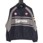 Supreme & Ducati co-branded printed contrasting sports jacket