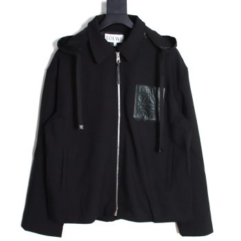 Loewe trench coat with leather patch on chest