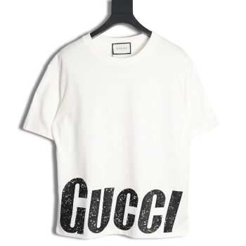 Gucci 24SS hem letter short-sleeved T-shirt TSK1