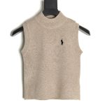 Ralph Lauren Women's Embroidered Logo Knit Vest TSK1