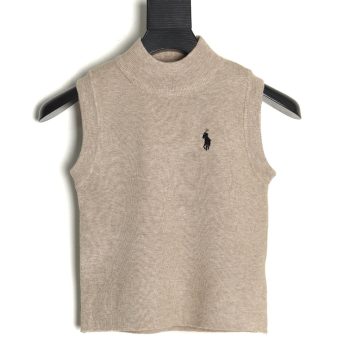 Ralph Lauren Women's Embroidered Logo Knit Vest TSK1