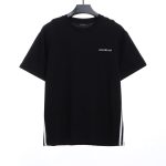 Balenciaga three-bar embroidery short-sleeved TSK1