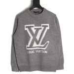 Louis Vuitton flocked logo crewneck sweater